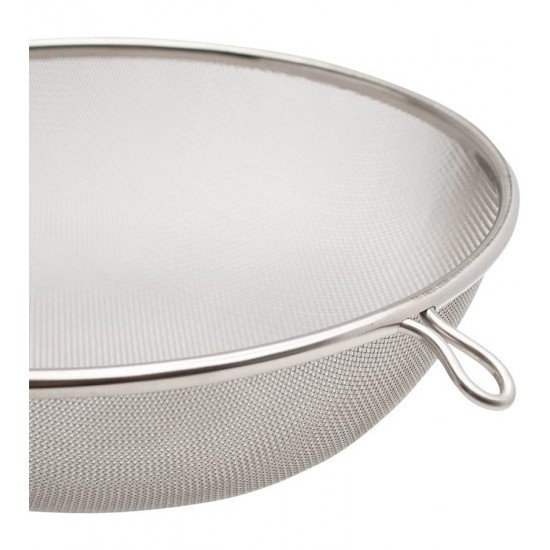 Peneira 24cm Diâmetro Por 44cm Comprimento Coar Polvilhar em Aço Inox
